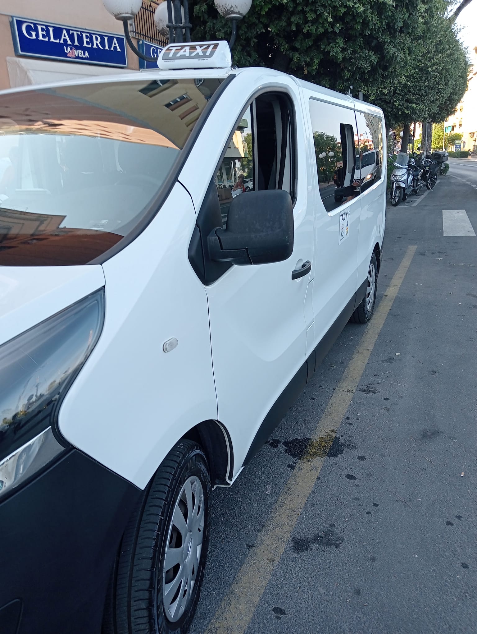 Furgone Taxi Pietro, vista laterale